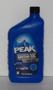 Peak Synthetic Blend 5W20 Motor Oil